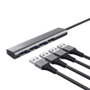 Trust Halyx Hub USB Tipo-C con 4 puertos USB-A Gris
